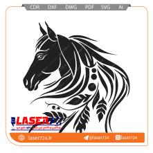 تصویر طرح استیکر اسب #1